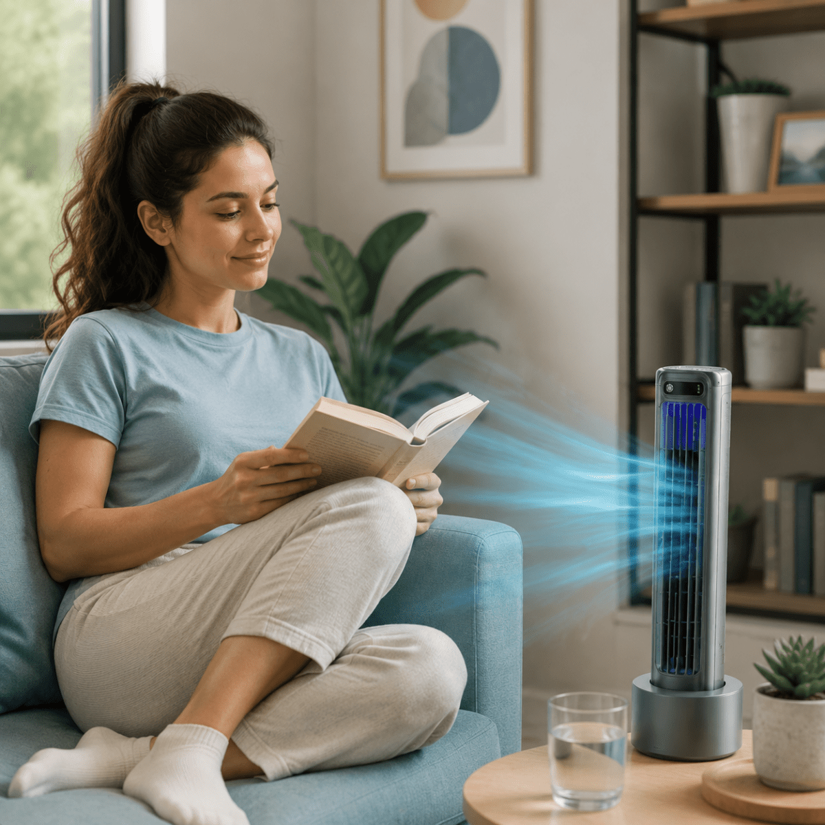 COOKBREEZE – Ventilateur de cuisine compact pour une fraîcheur agréable lors des journées chaudes