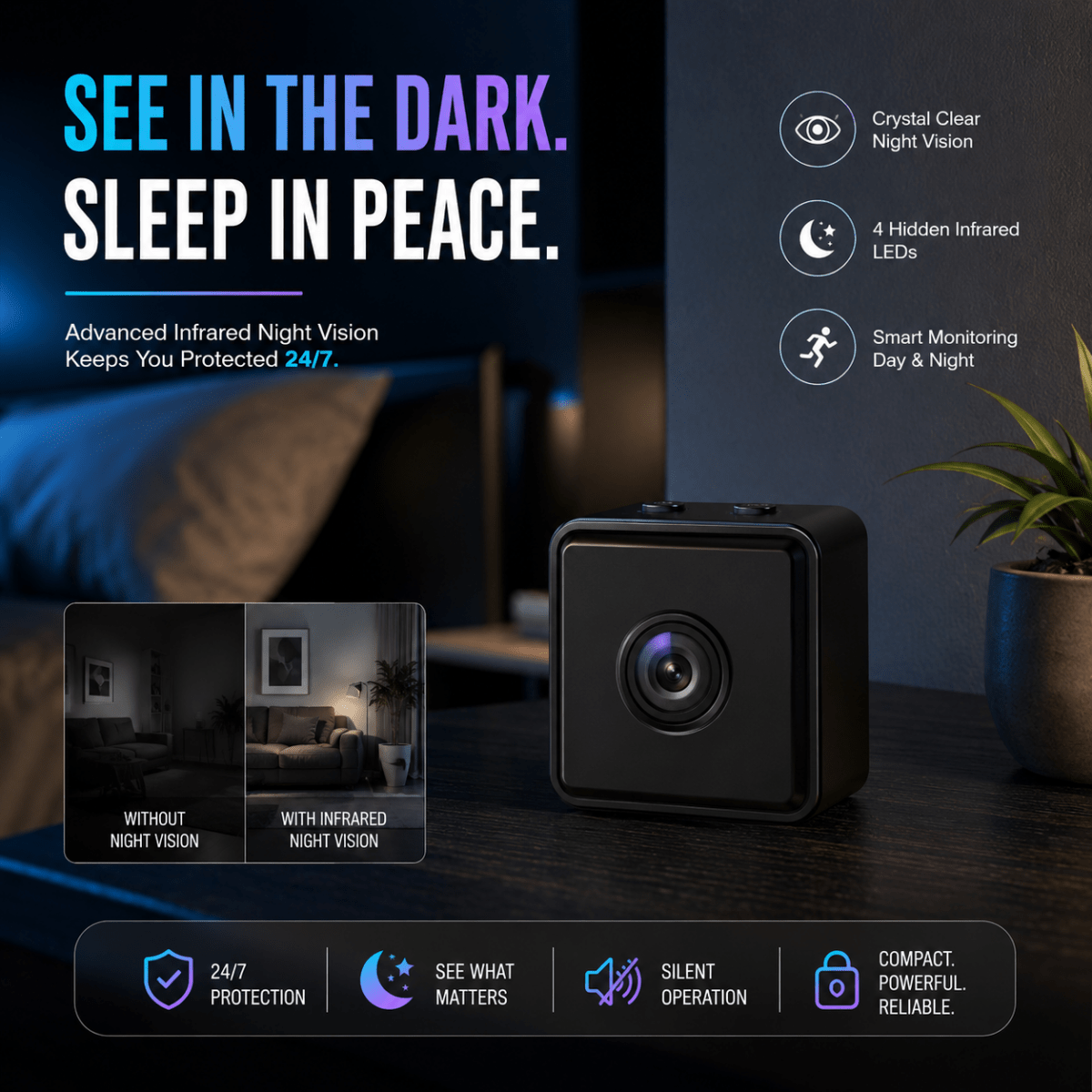HOMEWATCH – Kabellose Innenkamera mit Live-Ansicht