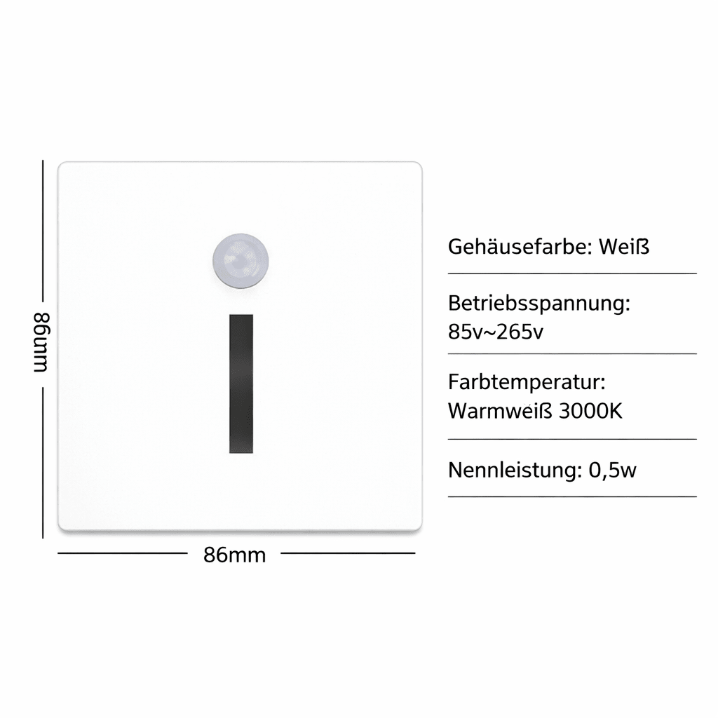 ALUMI GLOW – Langlebige LED-Wandleuchte mit Aluminium & Bewegungssensor