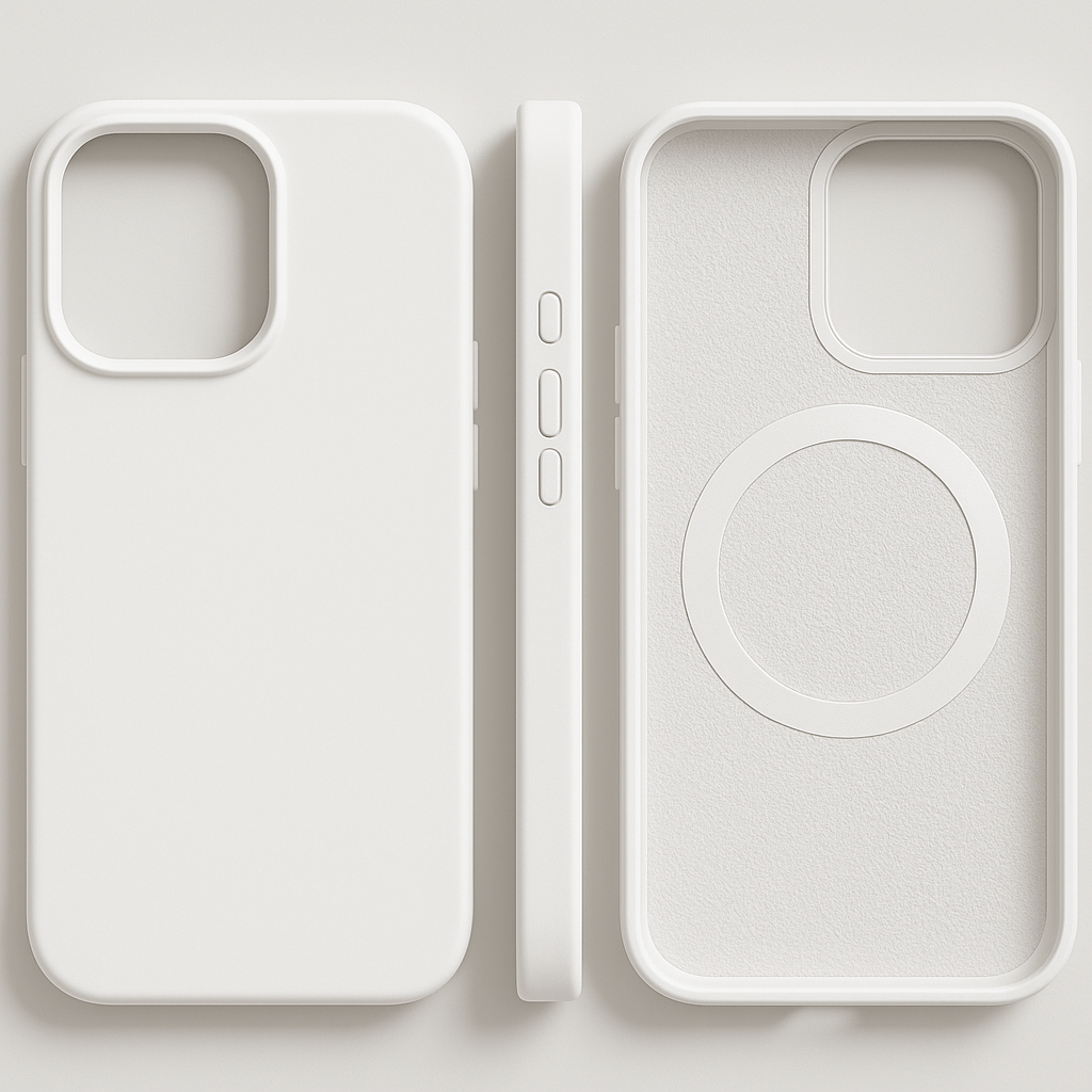 MAGNESOFT LUXE – Coque en silicone magnétique avec surface soft-touch pour iPhone