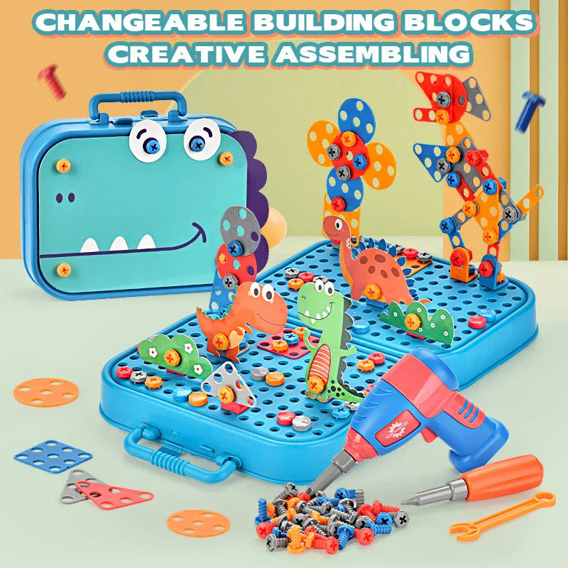 Set InnoCraft ToolPlay – Creatividad y aprendizaje para niños pequeños – 211 piezas