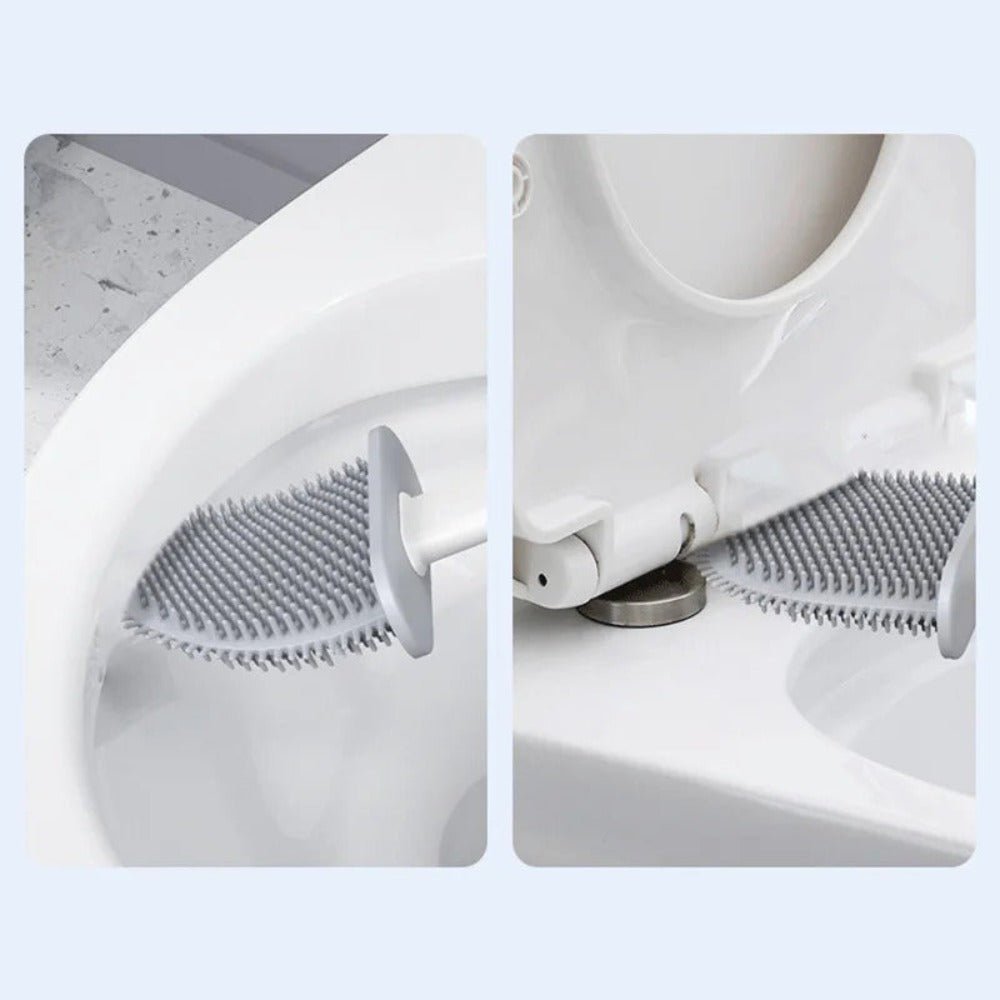 CleanBrush – Hygienic Silicone Toilet Brush with Wall Mount