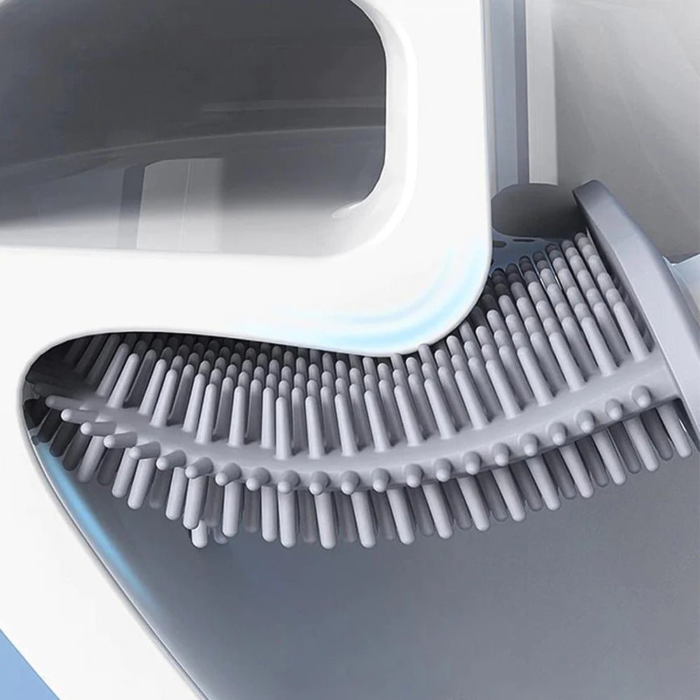 CleanBrush – Hygienic Silicone Toilet Brush with Wall Mount