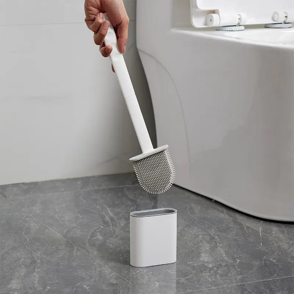 CleanBrush – Hygienic Silicone Toilet Brush with Wall Mount