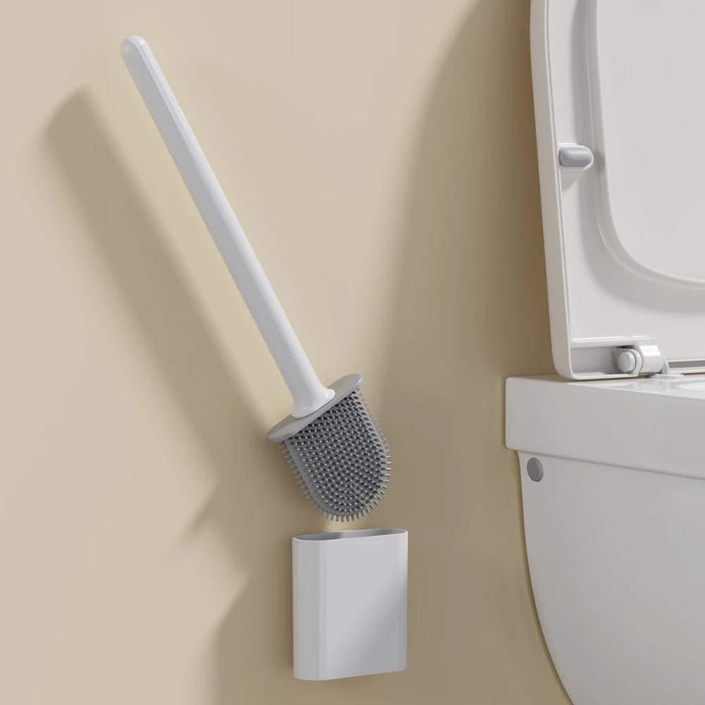 CleanBrush – Hygienic Silicone Toilet Brush with Wall Mount