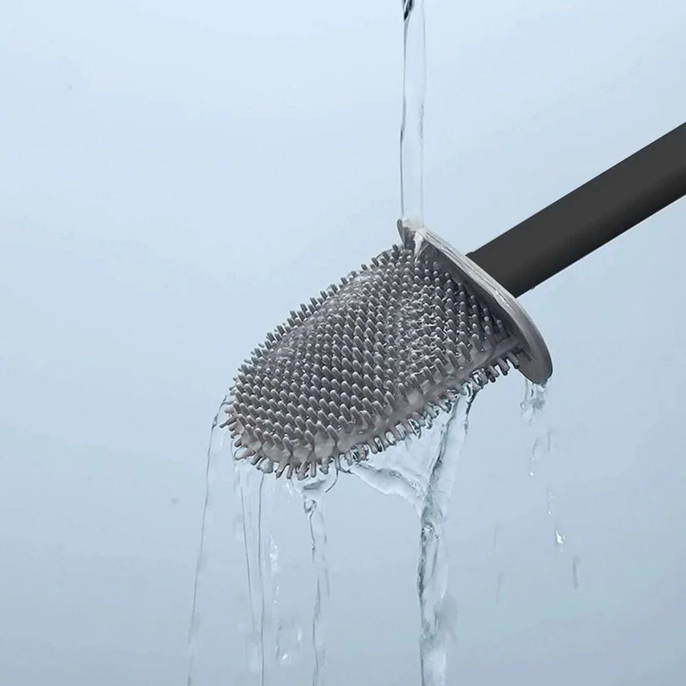 CleanBrush – Hygienic Silicone Toilet Brush with Wall Mount