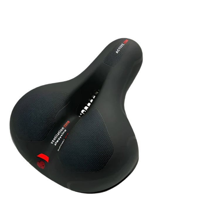 Sella CLOUDCOMFORT Pro - Sella ergonomica per bicicletta con imbottitura in gel e riflettore per pedalare senza dolore