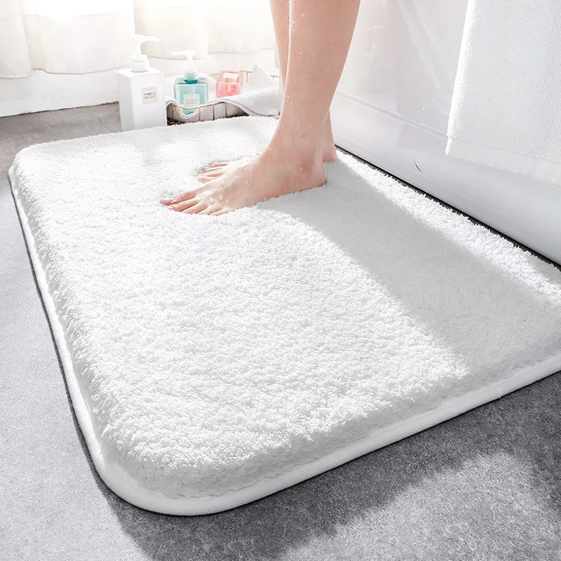 CloudLuxe Alfombrilla de baño – Alfombrilla de lujo supergruesa con superficie ultrasuave y base antideslizante