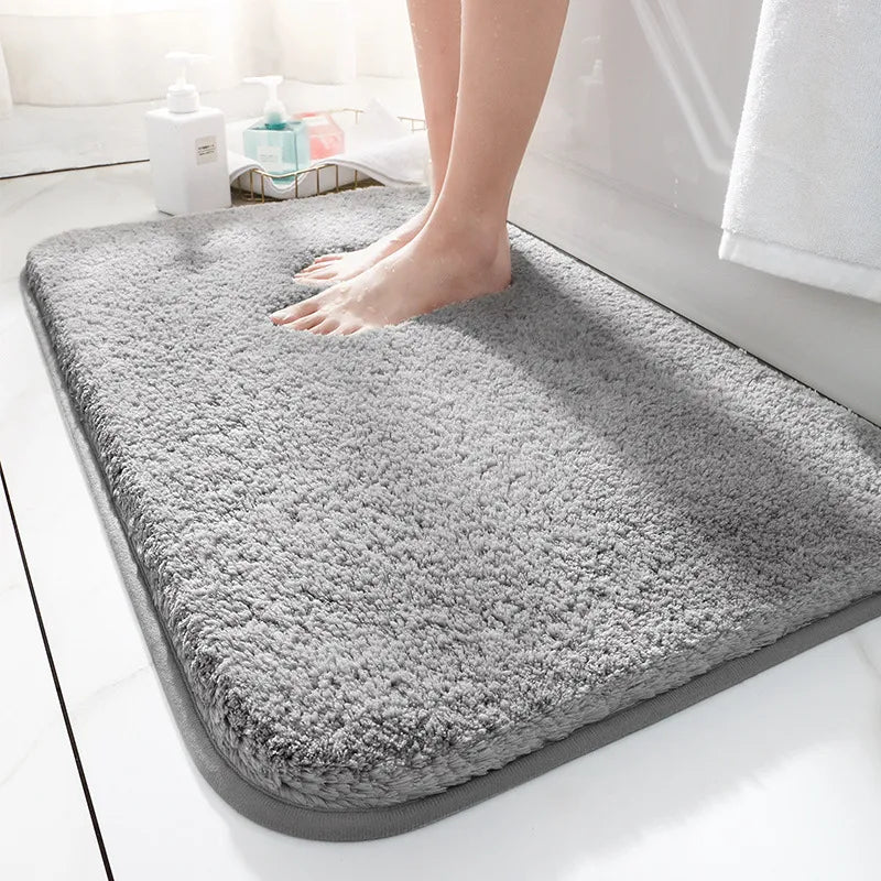 CloudLuxe Alfombrilla de baño – Alfombrilla de lujo supergruesa con superficie ultrasuave y base antideslizante