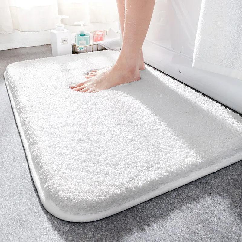 CloudLuxe Alfombrilla de baño – Alfombrilla de lujo supergruesa con superficie ultrasuave y base antideslizante