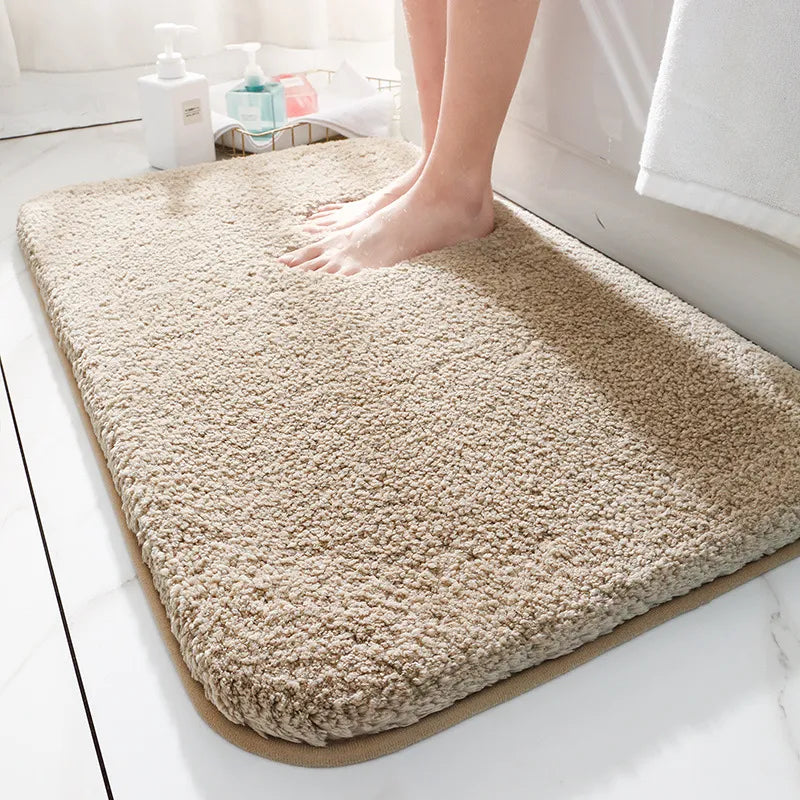 CloudLuxe Alfombrilla de baño – Alfombrilla de lujo supergruesa con superficie ultrasuave y base antideslizante