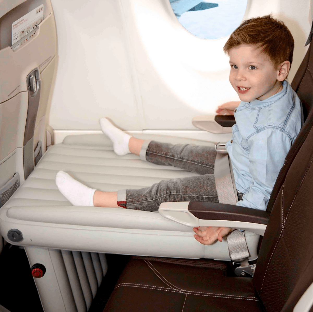 SkyComfort – Lit de siège d'avion gonflable pour tout-petits pour un voyage confortable