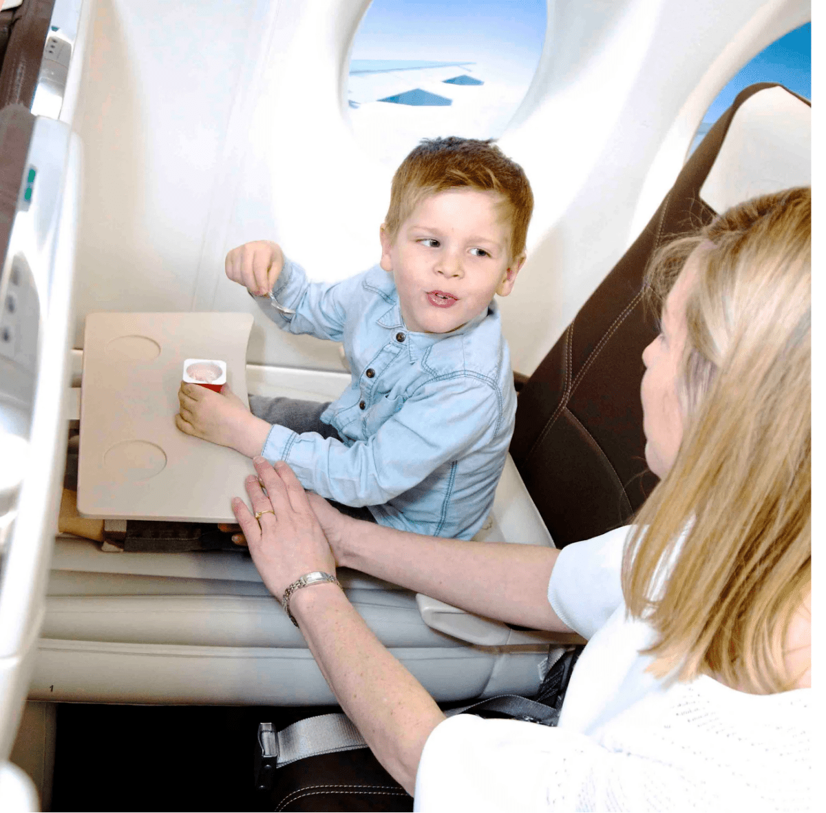 SkyComfort – Lit de siège d'avion gonflable pour tout-petits pour un voyage confortable