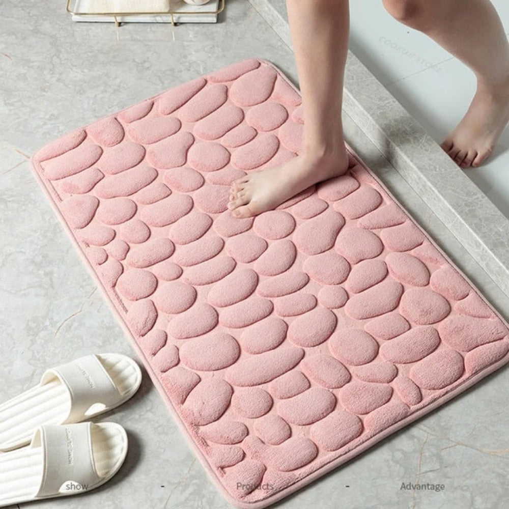 Alfombrilla de baño Cloudstep – Alfombrilla ultra suave con rápida absorción de agua y recubrimiento antideslizante