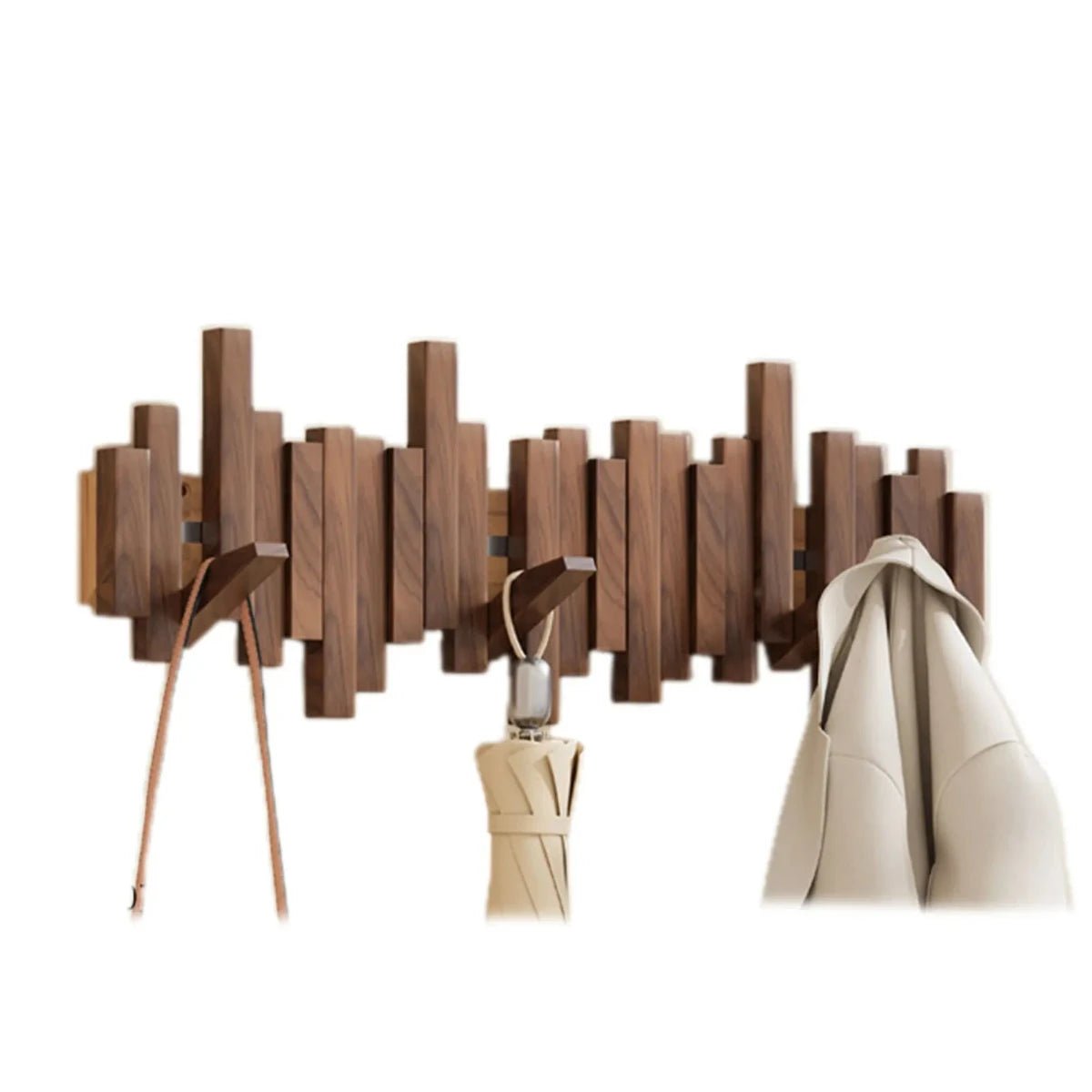 Piano Wall Hook - Wooden wall coat rack in piano design for hallways, bedrooms & offices