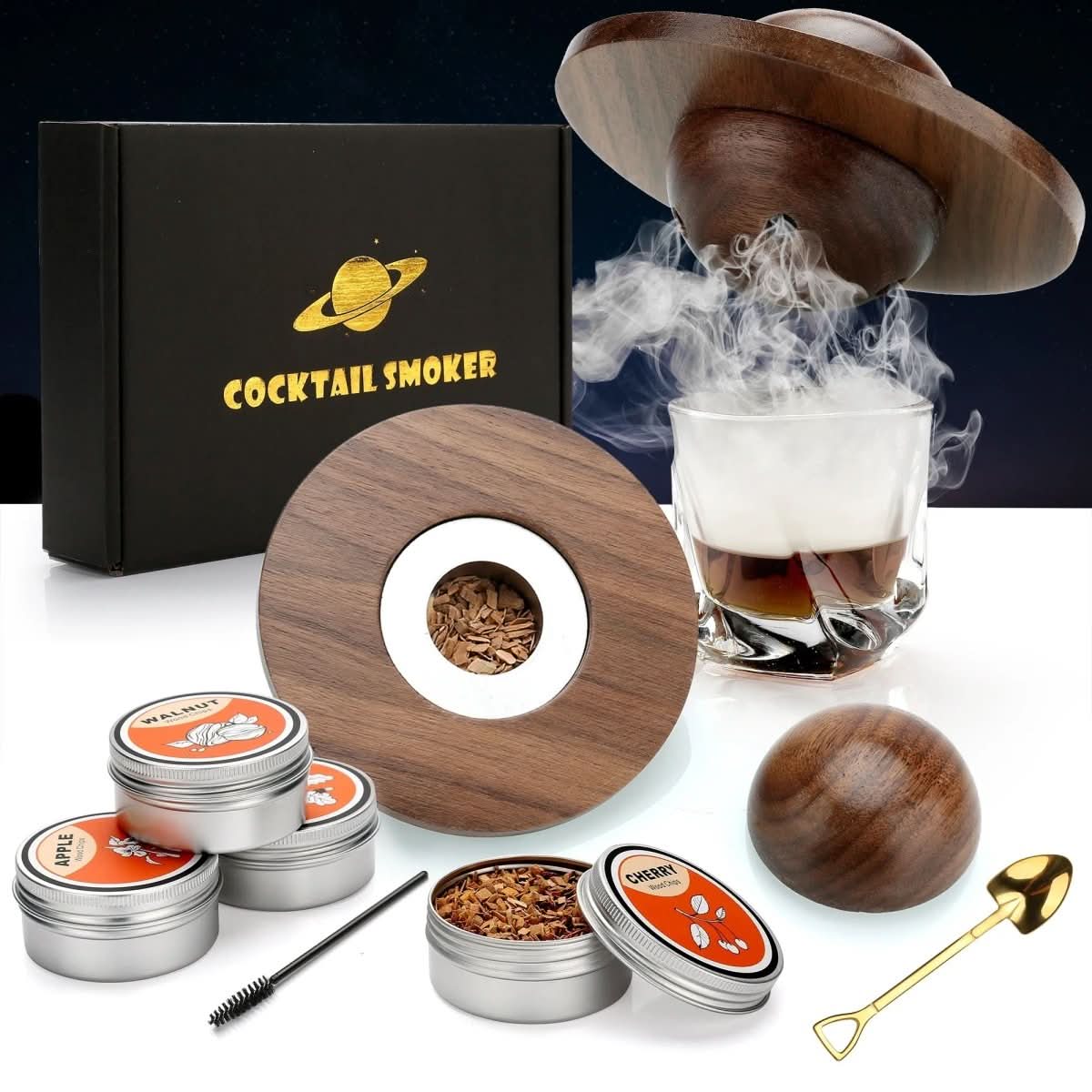 KIT SMOKETAIL – Set de ahumador para cócteles para amantes del whiskey y bourbon