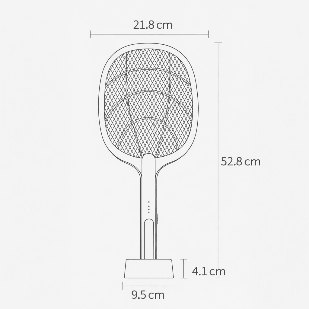 BLITZKILL – 3000V Electric Mosquito Swatter & USB Insect Killer with Safety Mesh