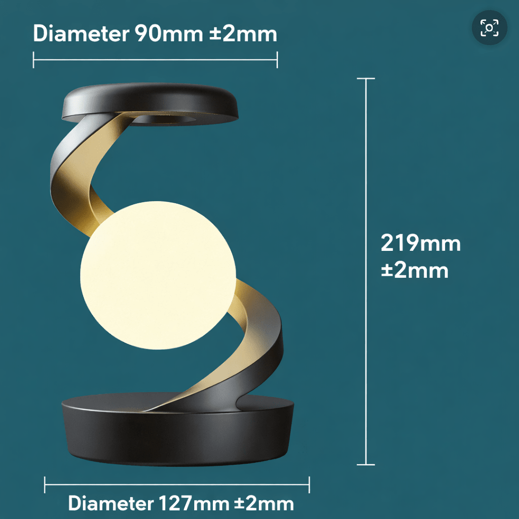 FLOATIX – Levitation lamp with gesture control and RGB