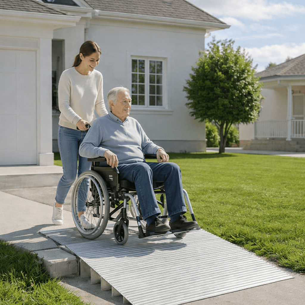 ALUACCESS – Rampe de seuil légère en aluminium pour un accès sécurisé sans obstacle