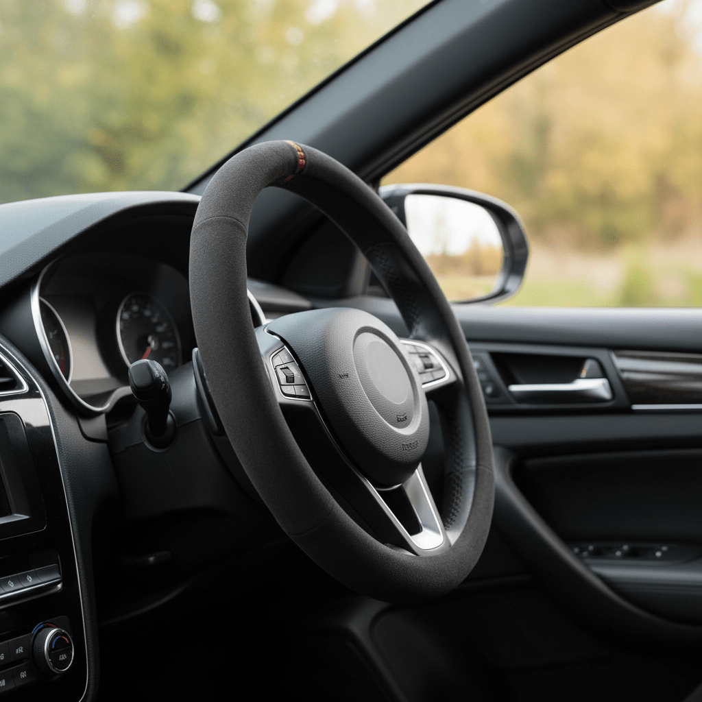 GRIPNOBLE – Funda de volante de cuero sintético para un agarre seguro y comodidad