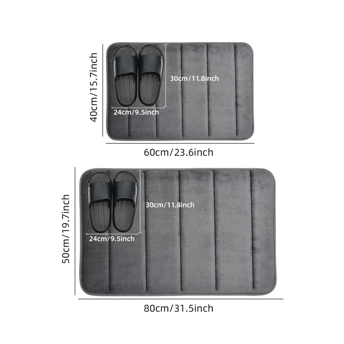 CORAL VELVET BATH MAT – Bathroom Mat made of Microfiber for Comfort & Safety