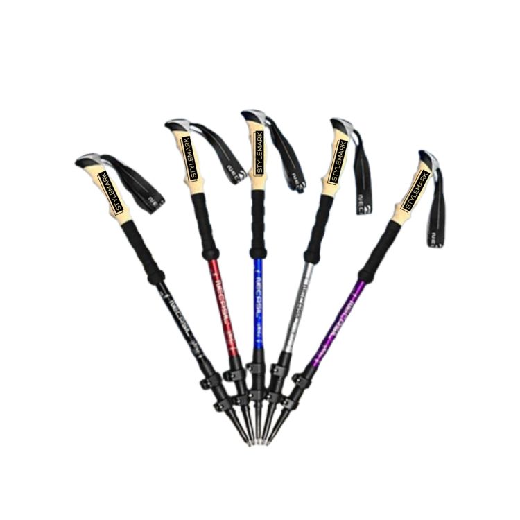 STYLEMARK TREKPOLES - Adjustable trekking poles with anti-shock system