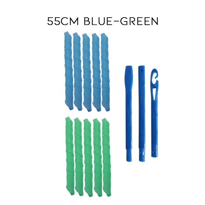 CURLVIA – Bigoudis spirales DIY pour des boucles saines sans chaleur