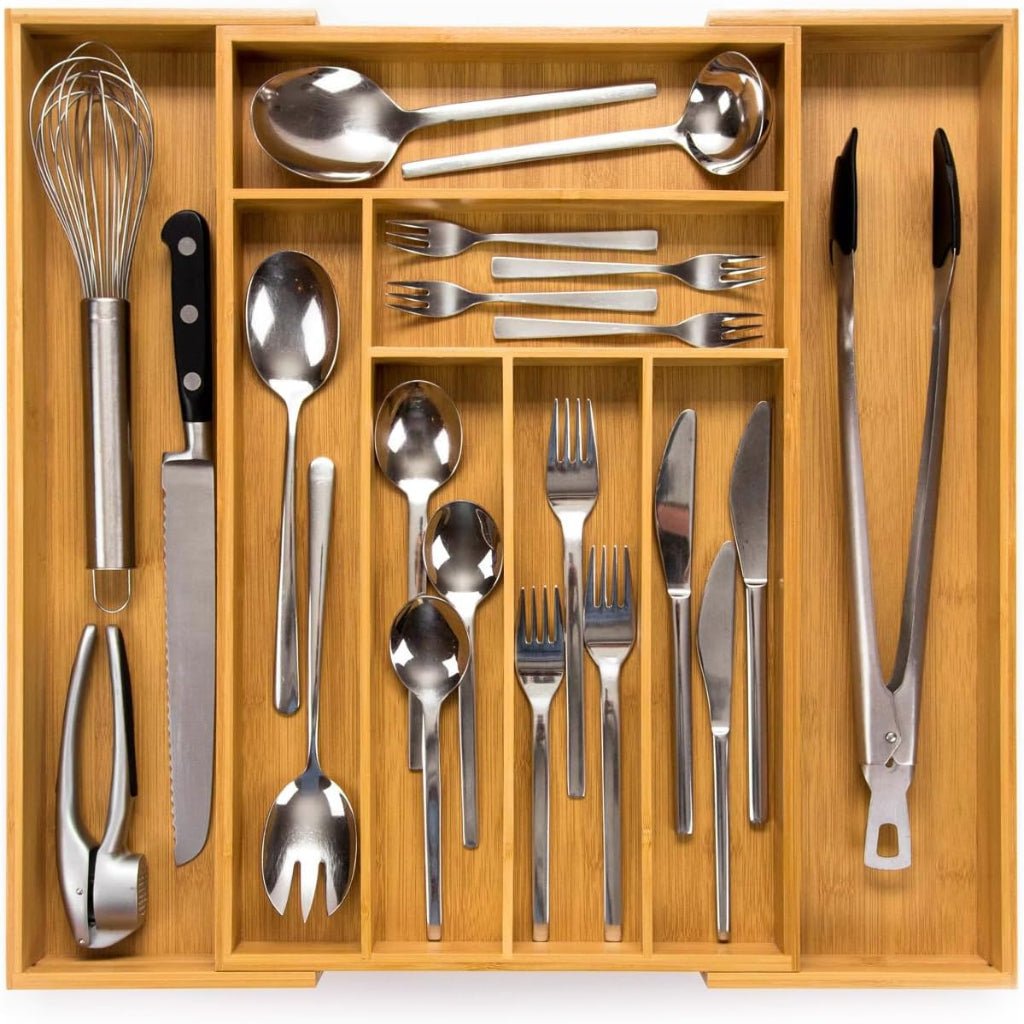 WOODEN ORGANIZER – Adjustable, Eco-Friendly Drawer Organizer