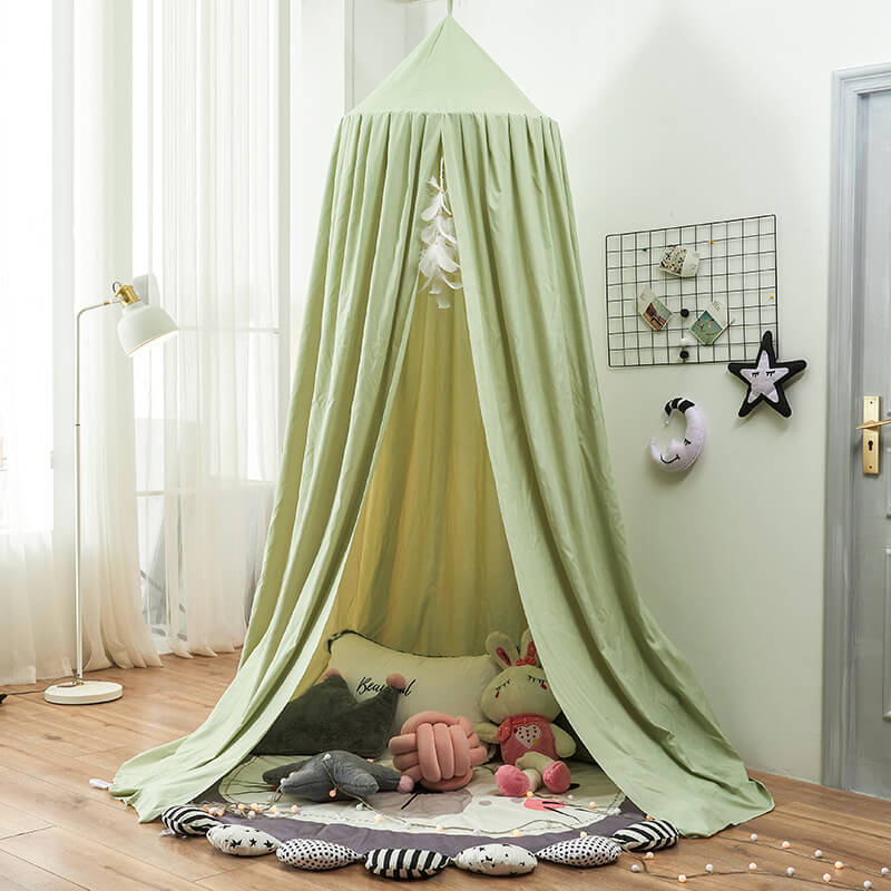 DREAMNEST – Hängender Betthimmel für Kinder mit weichem Stoffdesign 12
