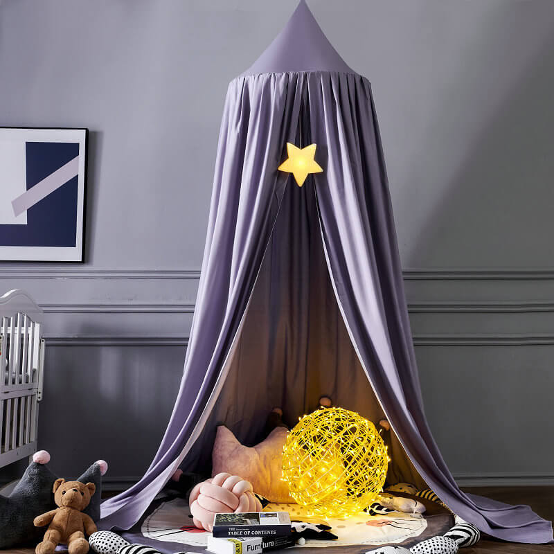 DREAMNEST – Hängender Betthimmel für Kinder mit weichem Stoffdesign 17
