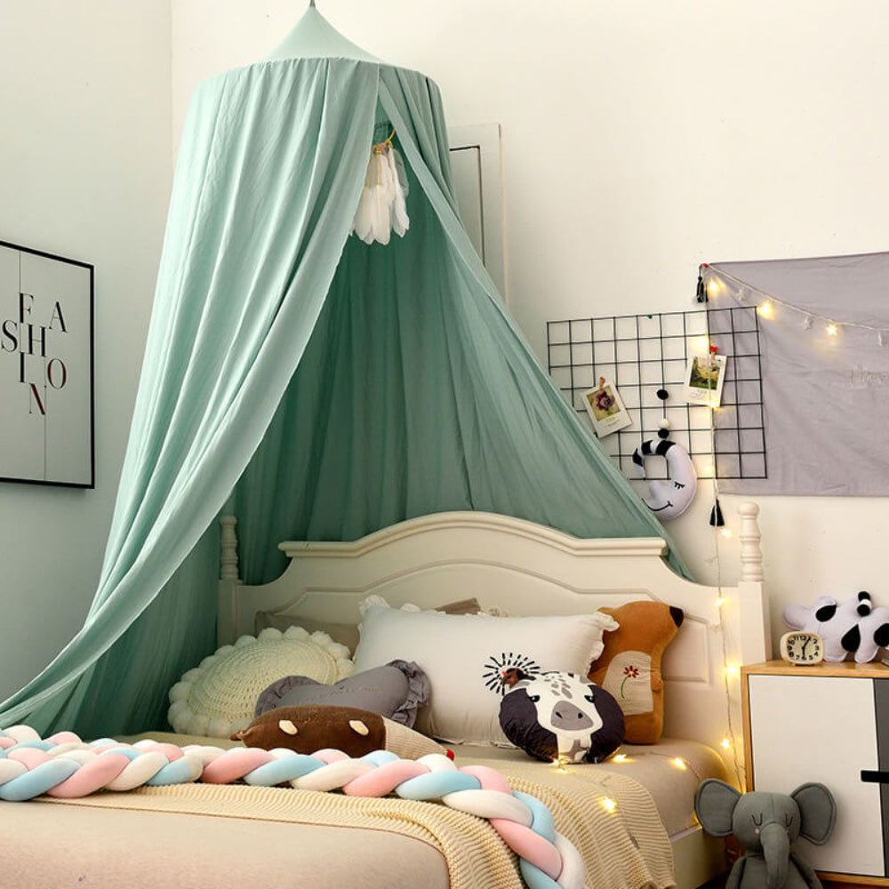 DREAMNEST – Hängender Betthimmel für Kinder mit weichem Stoffdesign 3