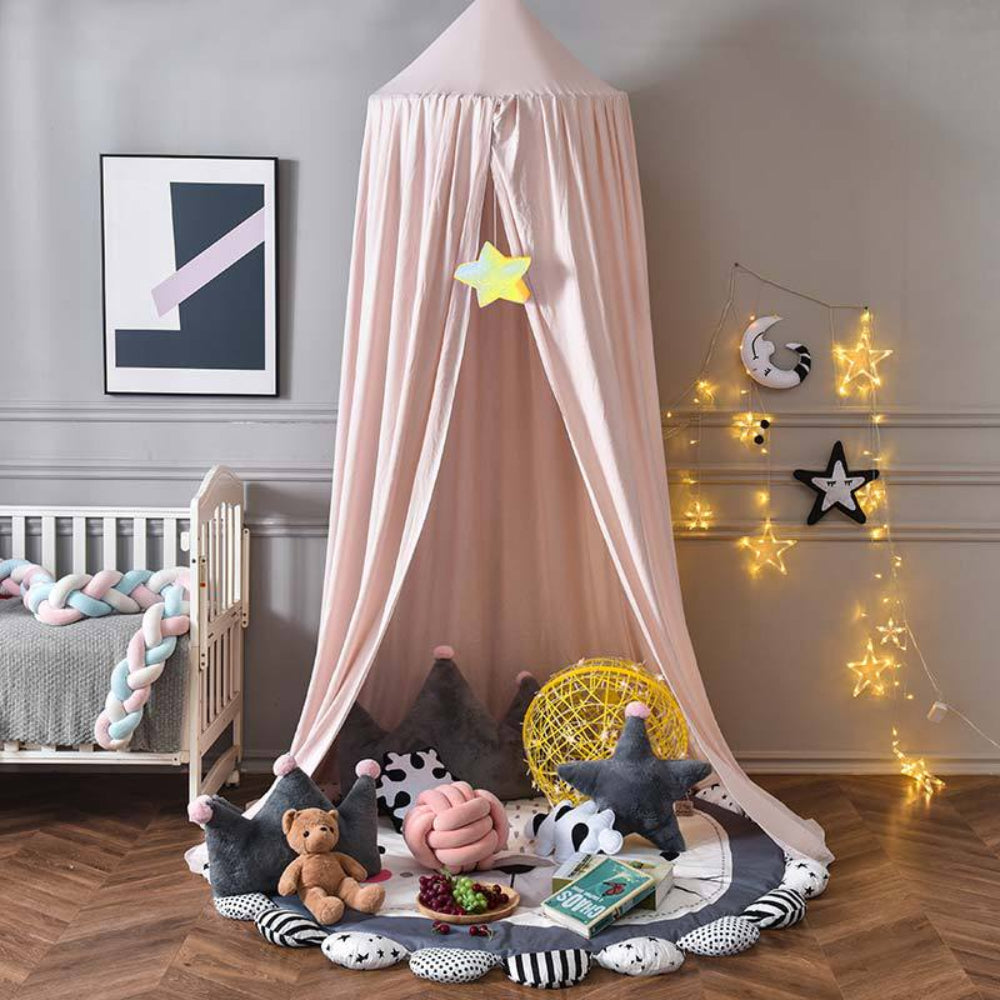 DREAMNEST – Hängender Betthimmel für Kinder mit weichem Stoffdesign 6