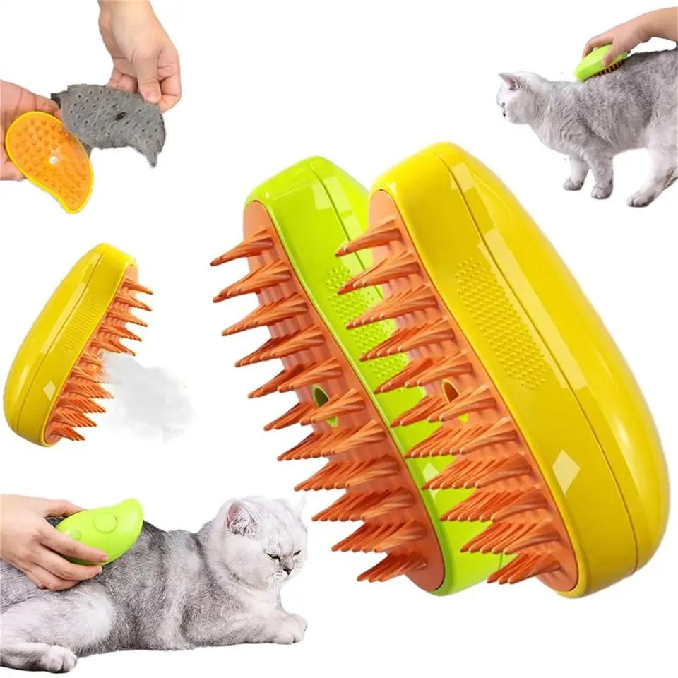PETSTEAM - Steam brush for pets for gentle coat care