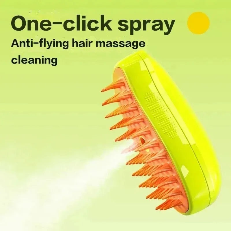 PETSTEAM - Steam brush for pets for gentle coat care
