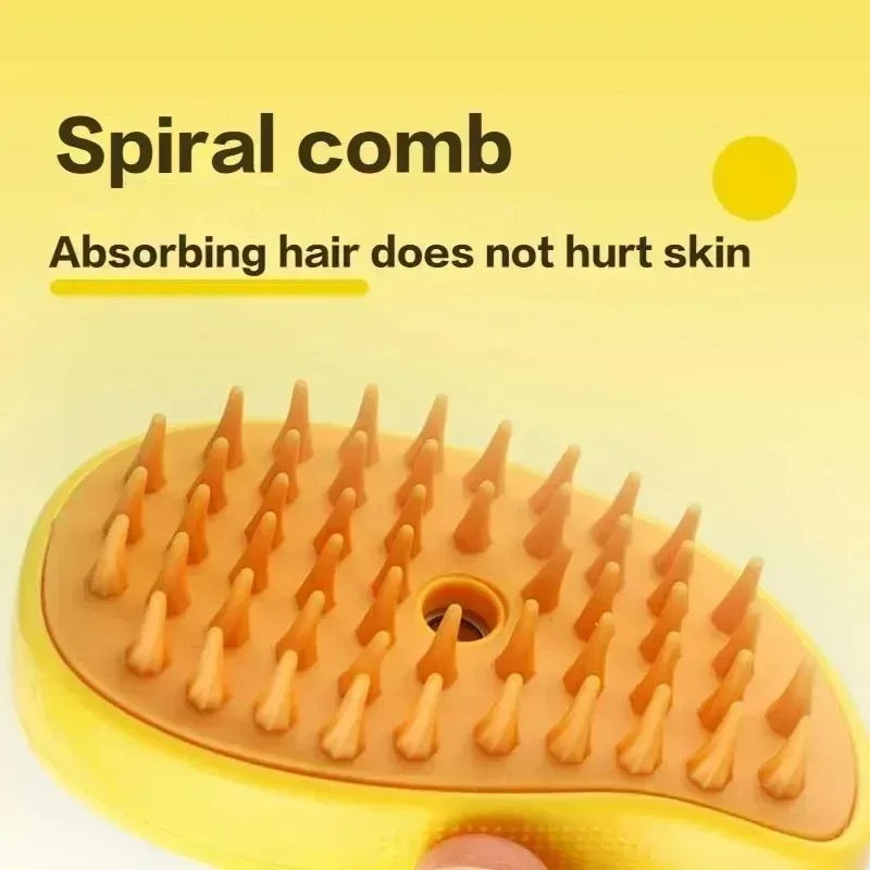 PETSTEAM - Steam brush for pets for gentle coat care