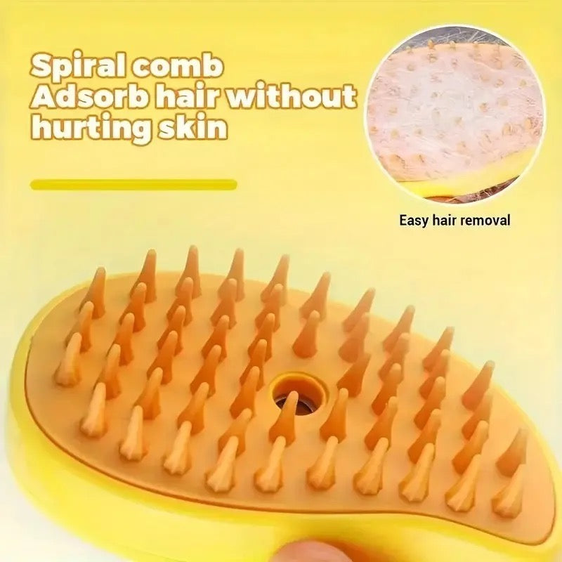 PETSTEAM - Steam brush for pets for gentle coat care