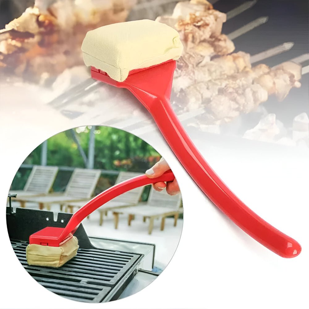 Dampfgrill-Reinigungsbürste mit Langem Griff und Kratzfreiem Pad für Sichere Reinigung 1