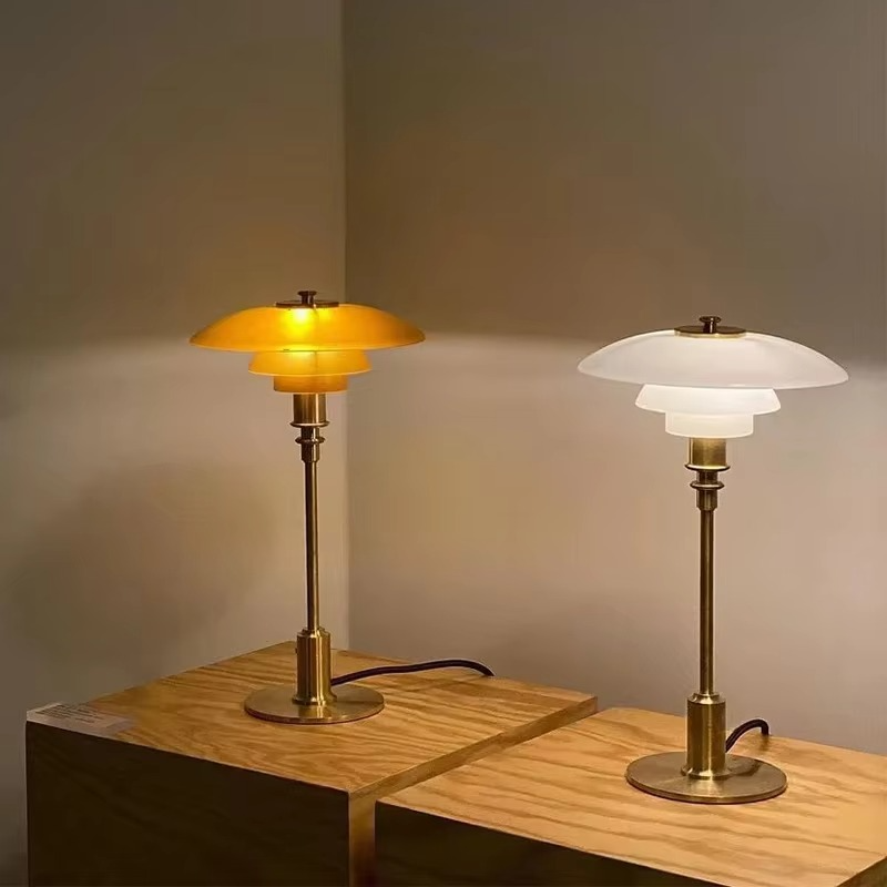 Danish Design Table Lamp - Scandinavian table lamp with dimmable LED light