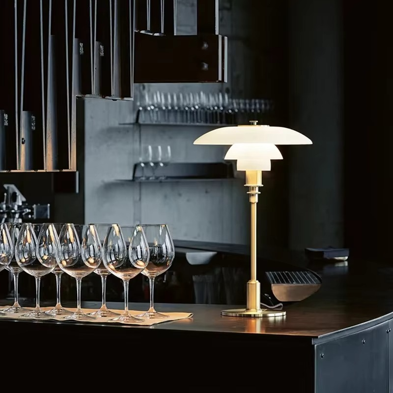 Danish Design Table Lamp - Scandinavian table lamp with dimmable LED light