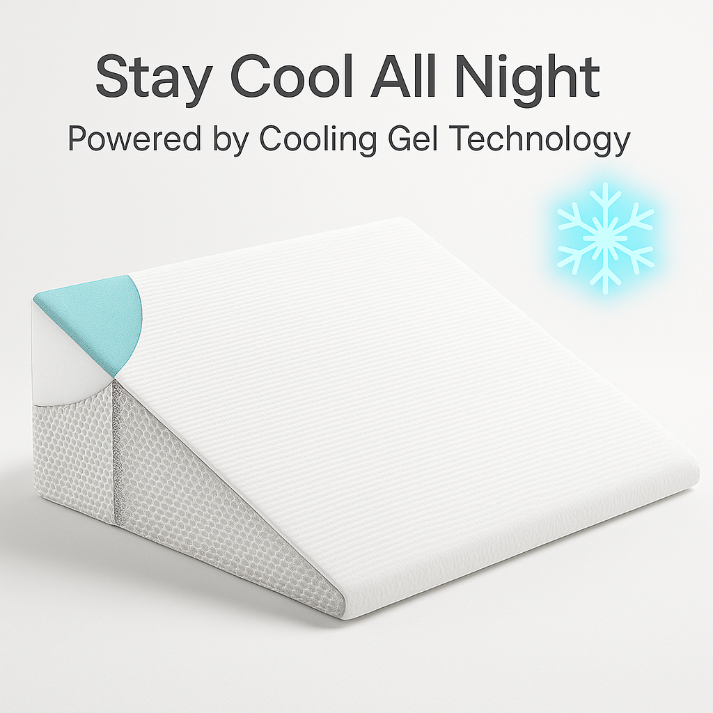 Deluxe Wedge Pillow – Neigungskeil Kissen für Komfort & Unterstützung
