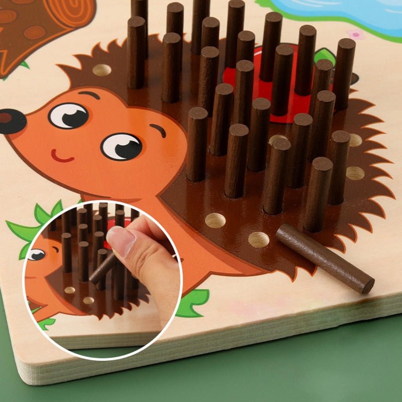 SmartToy – Juego educativo erizo de madera para contar y ensartar