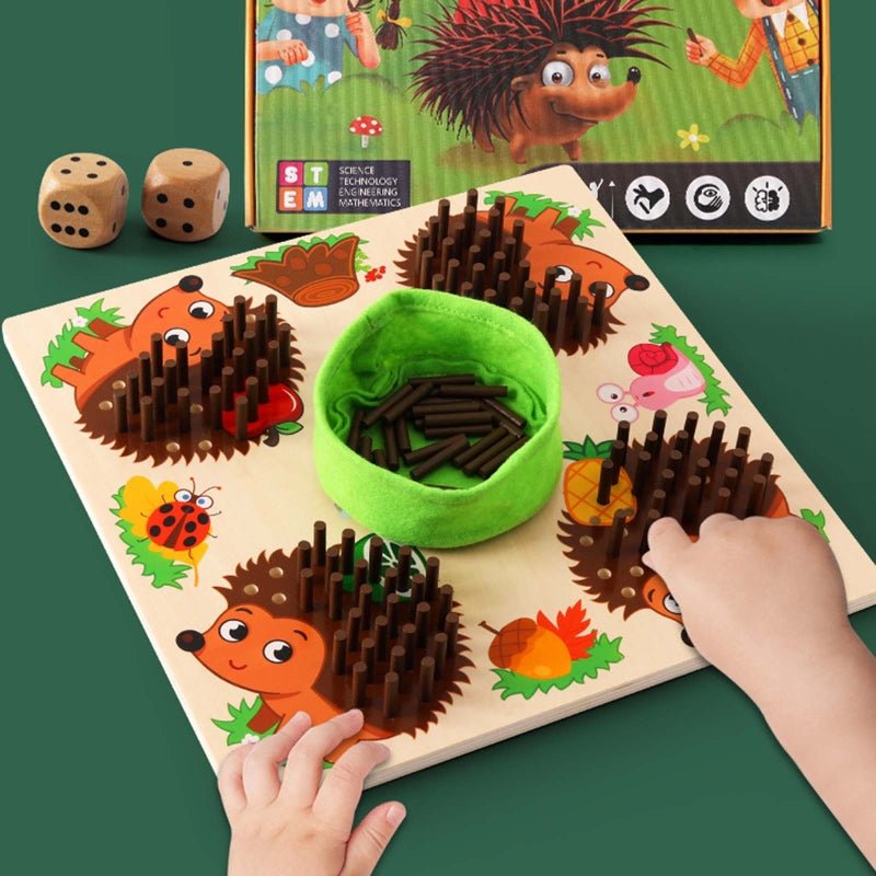 SmartToy – Juego educativo erizo de madera para contar y ensartar