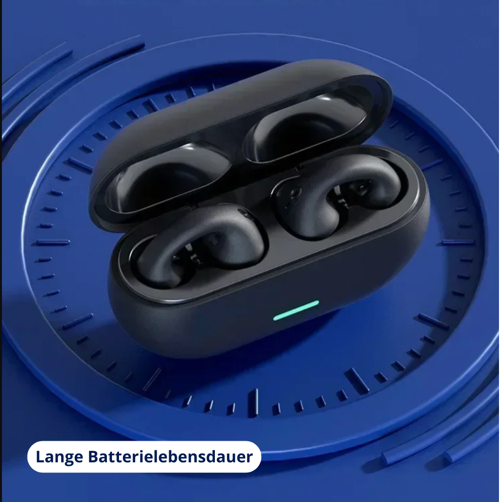 EchoSonic Auriculares Inalámbricos – Auriculares de Conducción Ósea Inalámbricos para Sonido Claro y Movimiento