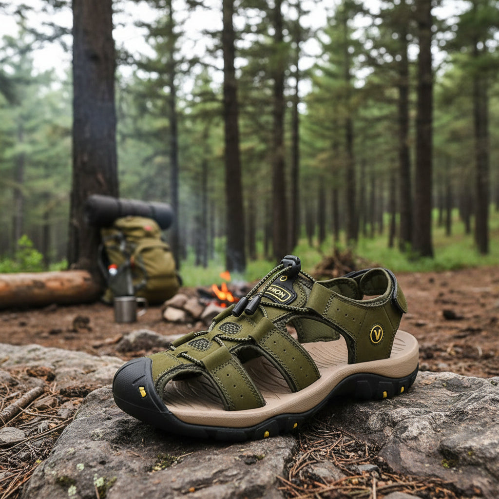 ELEGANCEURBAN – Herren-Wandersandalen mit geschlossener Zehenpartie und verstellbarer Passform 6