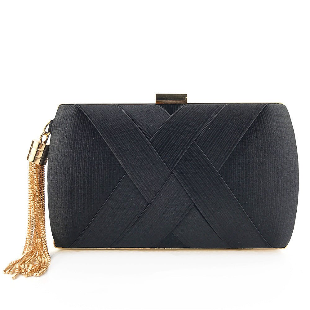 Éclessa Luxus-Abend-Clutch | Handtasche mit Satinquaste für klassische und moderne Eleganz 1