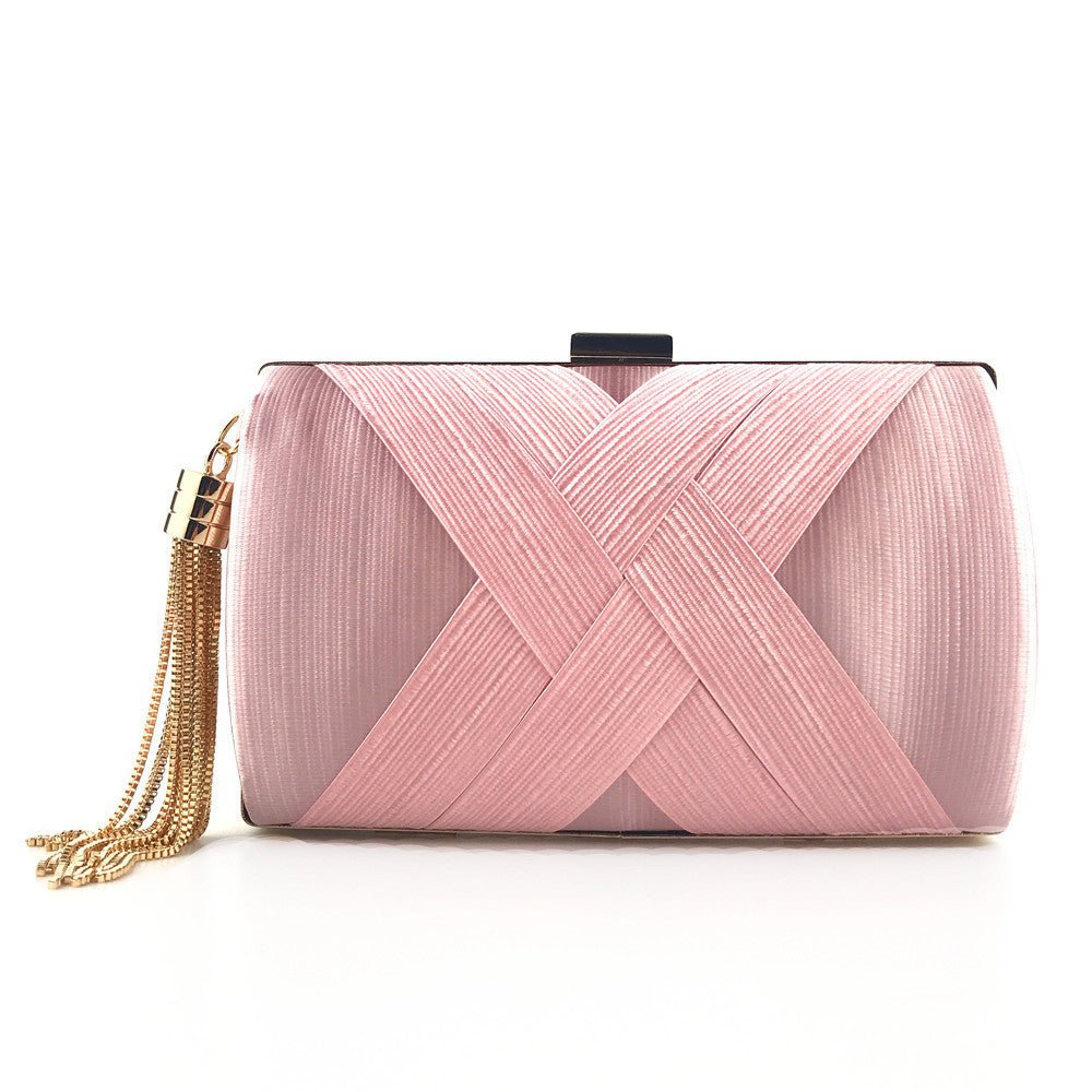 Éclessa Luxus-Abend-Clutch | Handtasche mit Satinquaste für klassische und moderne Eleganz 6