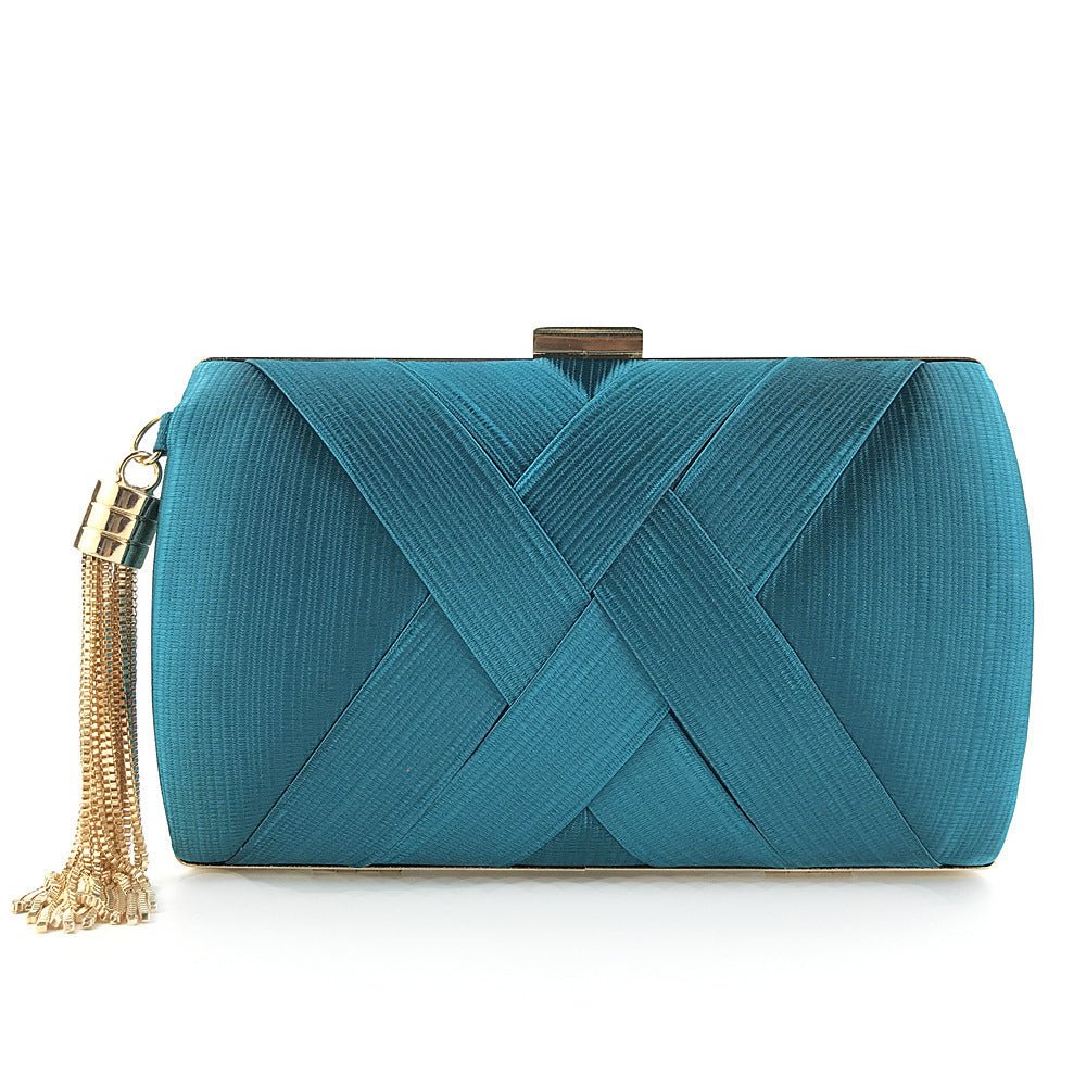 Éclessa Luxus-Abend-Clutch | Handtasche mit Satinquaste für klassische und moderne Eleganz 9