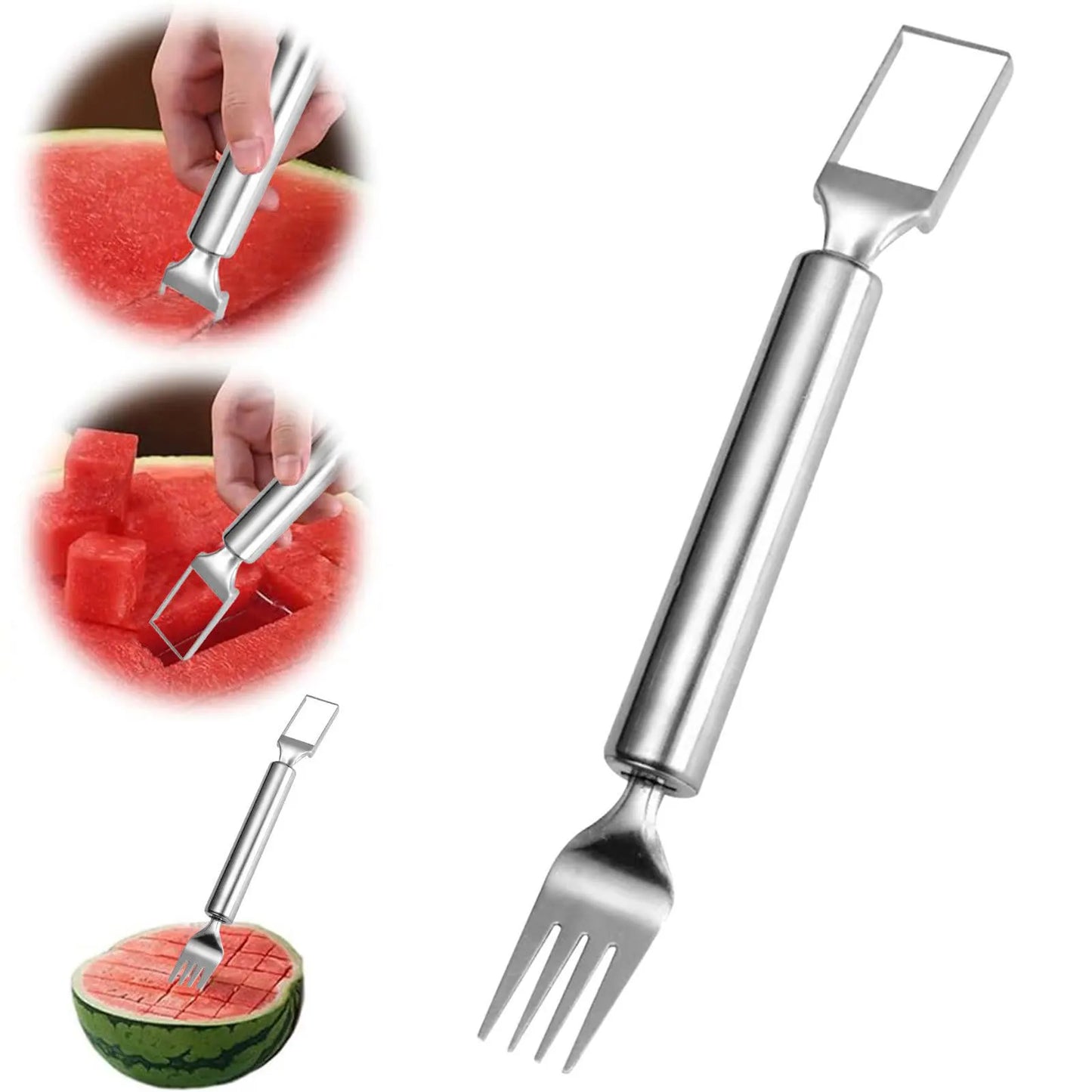 EasyFruit Duo – Fruit cutter with integrated fork for quick snack enjoyment