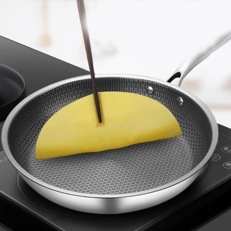 SARTÉN CHEFCRAFT – Sartén antiadherente de acero inoxidable para cocinar sin esfuerzo