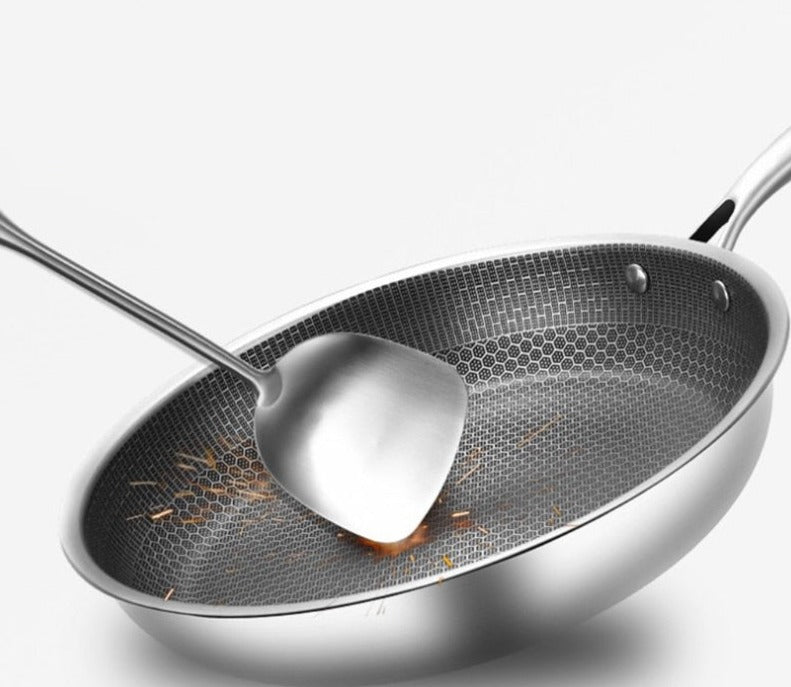 SARTÉN CHEFCRAFT – Sartén antiadherente de acero inoxidable para cocinar sin esfuerzo